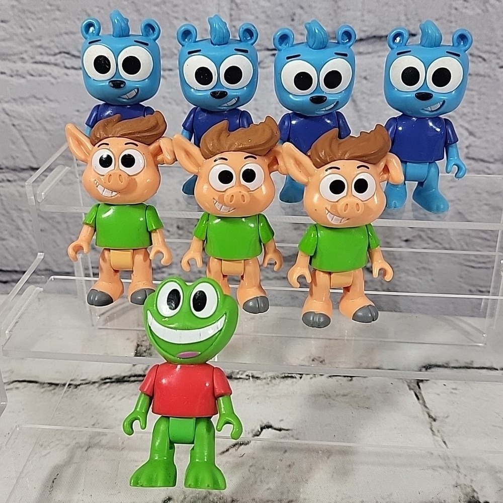 Hobby Kids Adventures Bro Pack Action Figures Bear Pig Frog Duplicates Multiples